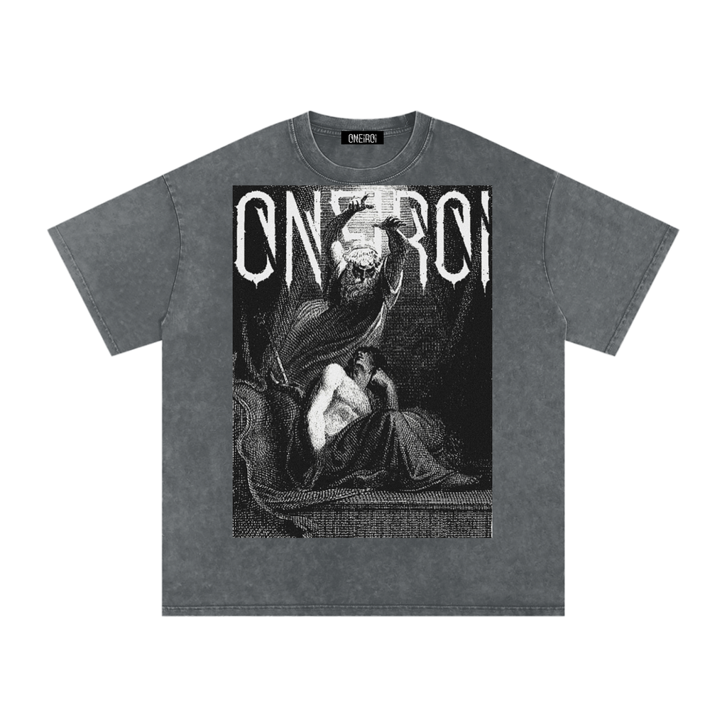 ONEIROI Snow Washed Oversized Cotton T-Shirt